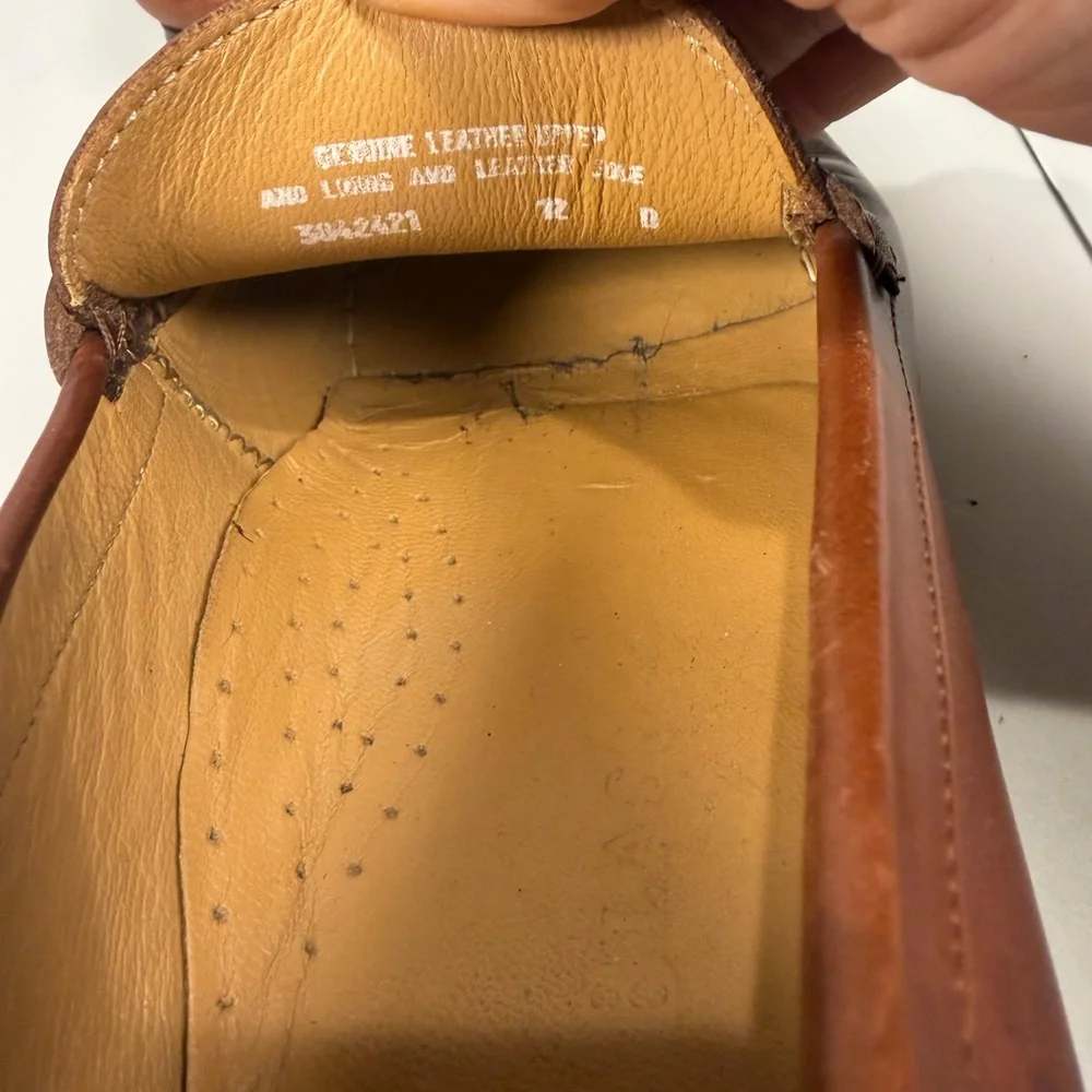 Bill Blass Men's Leather Loafers Brown‎ Size 12 D